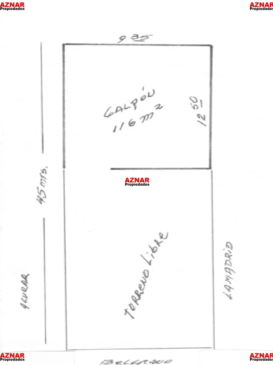 Galpón en venta en Belgrano N° 612 e/ Alvear y Lamadrid