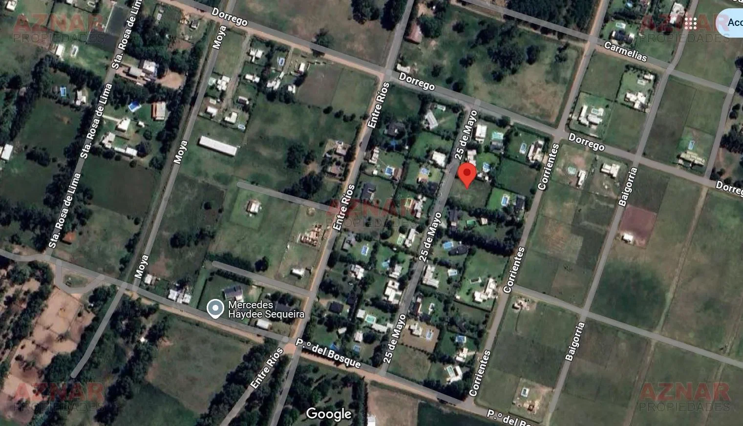 Exclusivo lote s/ calle 25 de mayo en barrio Aero Club