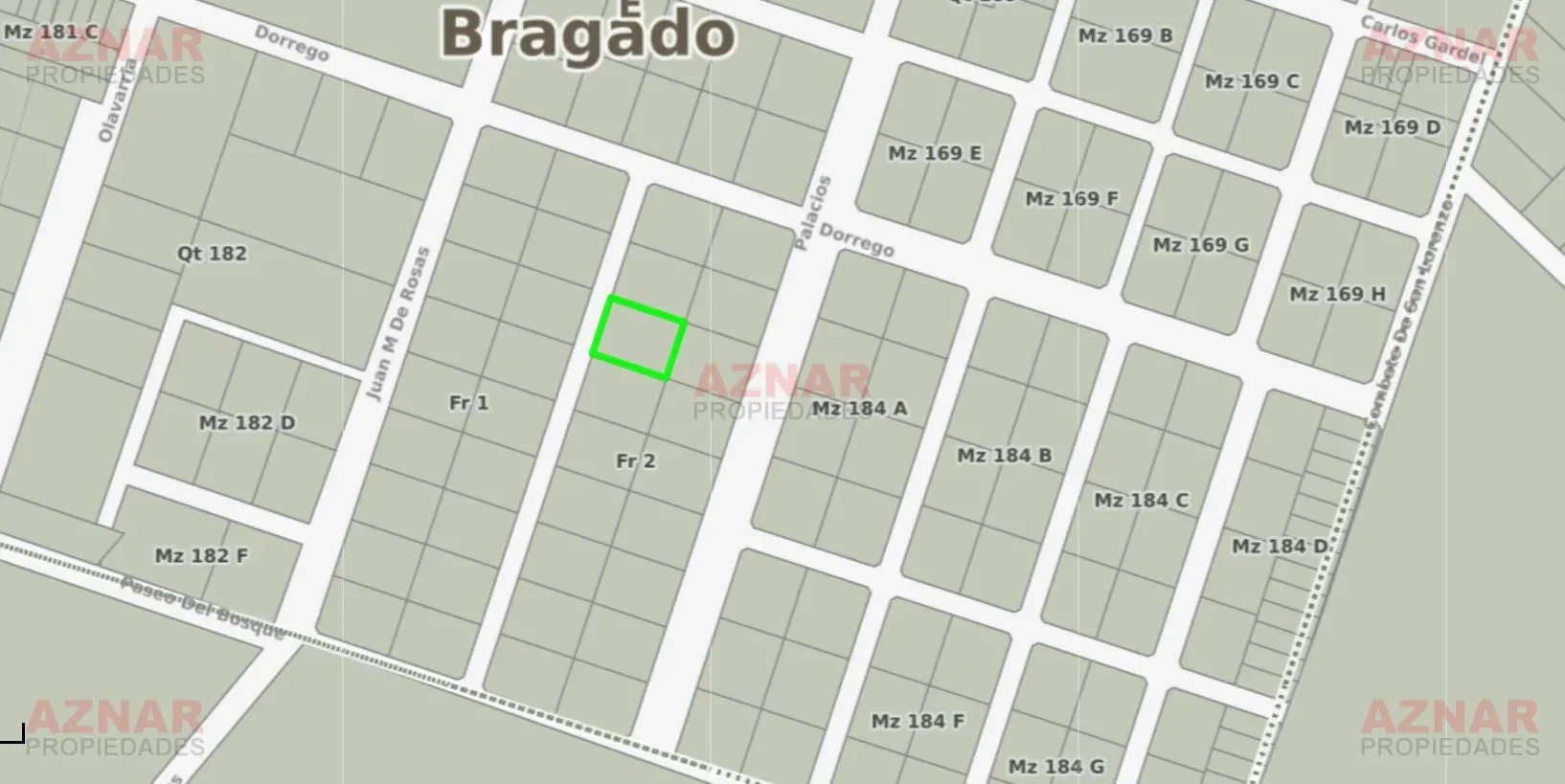 Exclusivo lote s/ calle 25 de mayo en barrio Aero Club