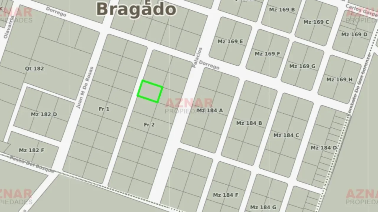 Exclusivo lote s/ calle 25 de mayo en barrio Aero Club