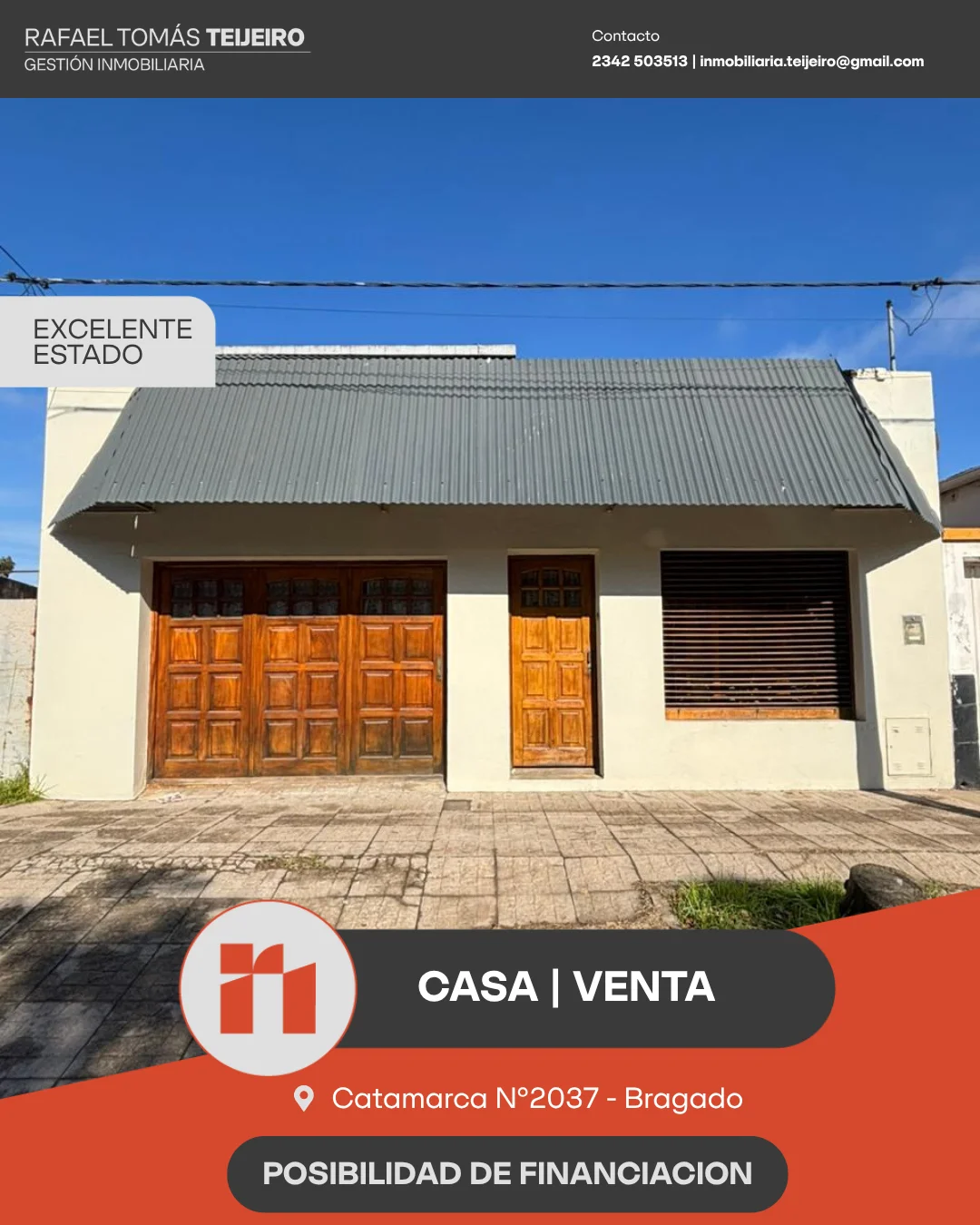 VENTA | CASA CON POSIBILIADAD DE FINANCIACION