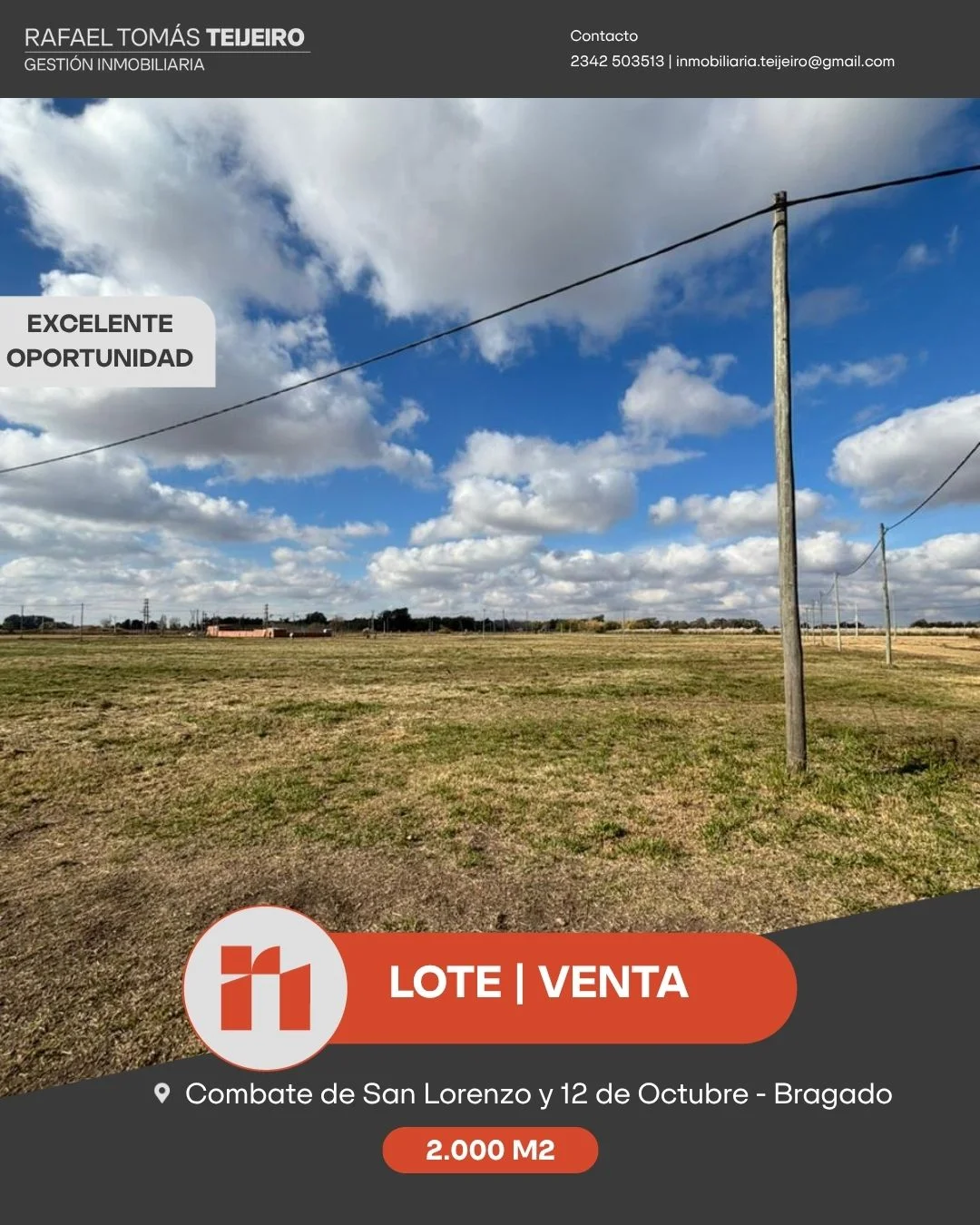 VENTA | LOTE DE 2.000 M2
