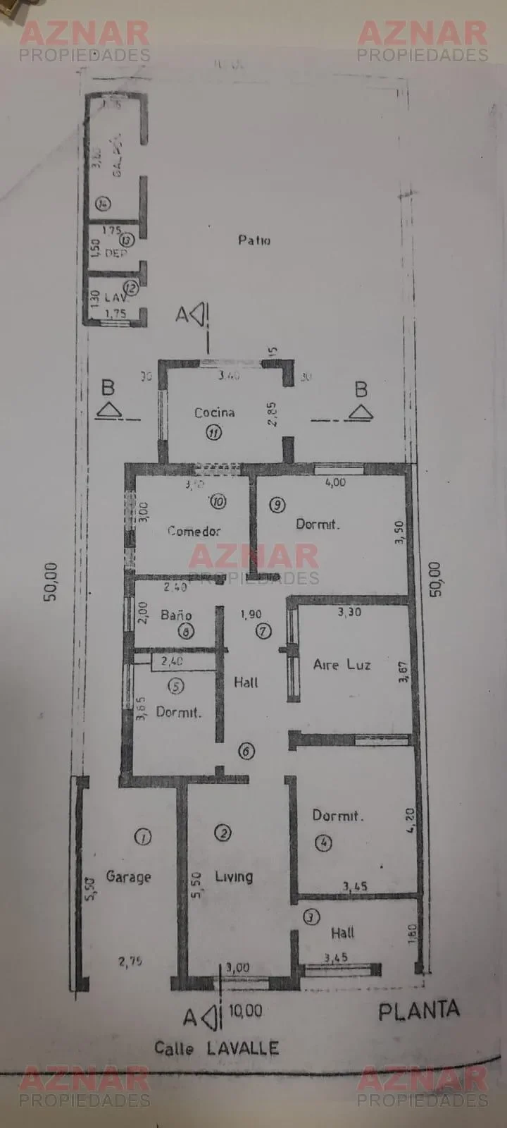 Casa en venta en Lavalle N° 345 entre 12 de Octubre y Del Busto