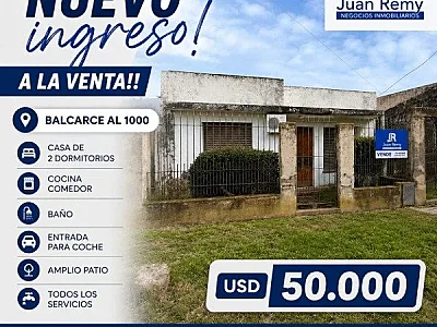 CASA EN VENTA BALCARCE AL 1000