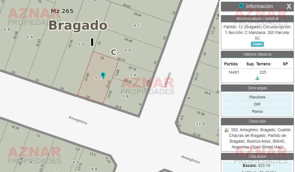 Casa en venta en Ameghino N° 980