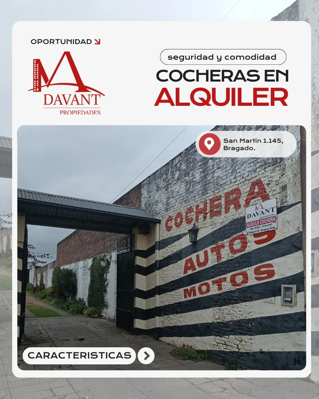 ALQUILER DE COCHERAS