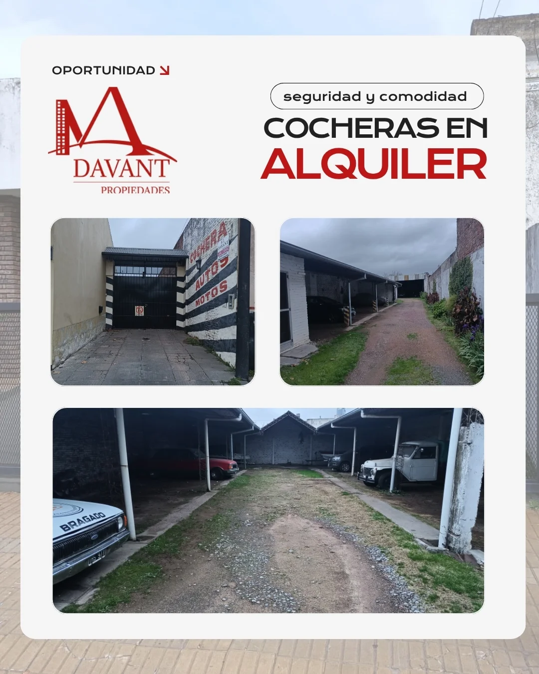 ALQUILER DE COCHERAS