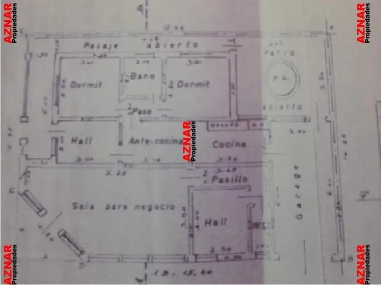 Casa con Local en venta en Alem Nº 705 e/ A. M. de Justo y El Pampero