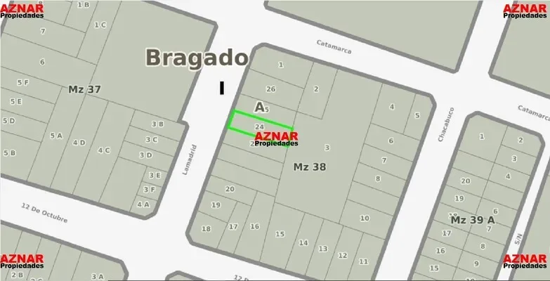 Terreno en venta en Lamadrid N° 465  e/ 12 de Octubre y Catamarca