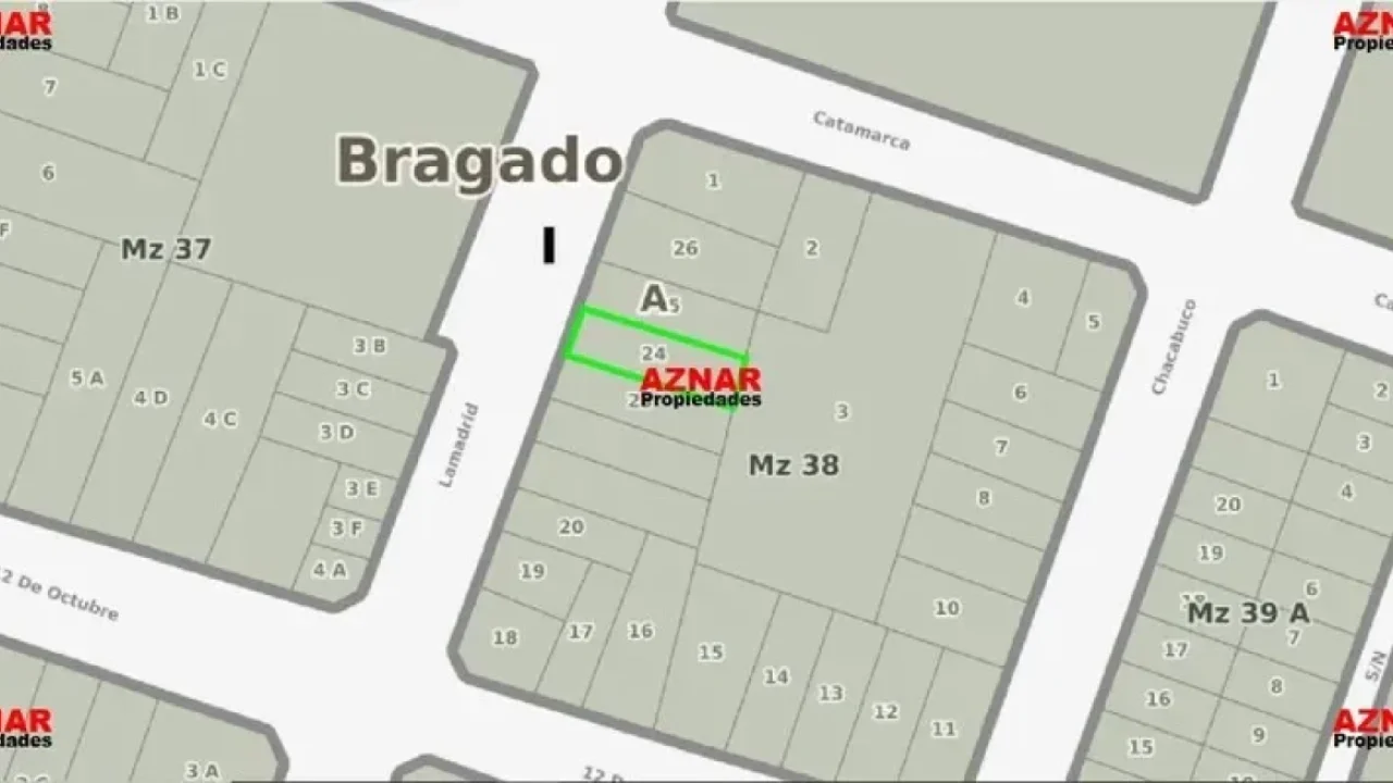 Terreno en venta en Lamadrid N° 465  e/ 12 de Octubre y Catamarca