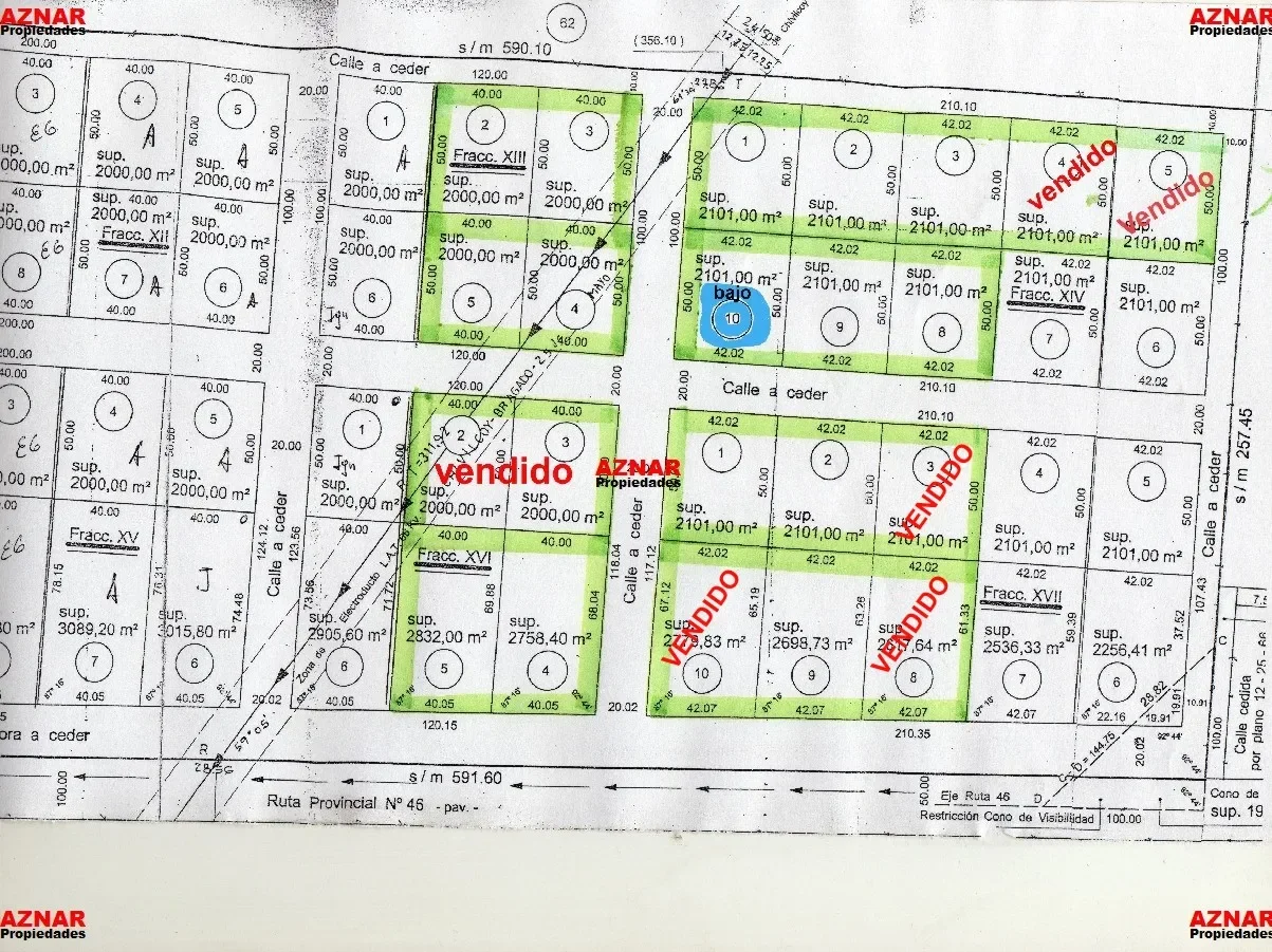 Terrenos en venta en Ruta 46