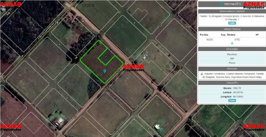 Terreno en venta en Maximo Fernandez