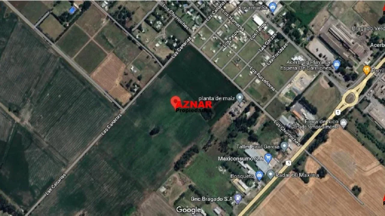 Campo en venta en Bragado calle Las Canarias y Los Churrinches