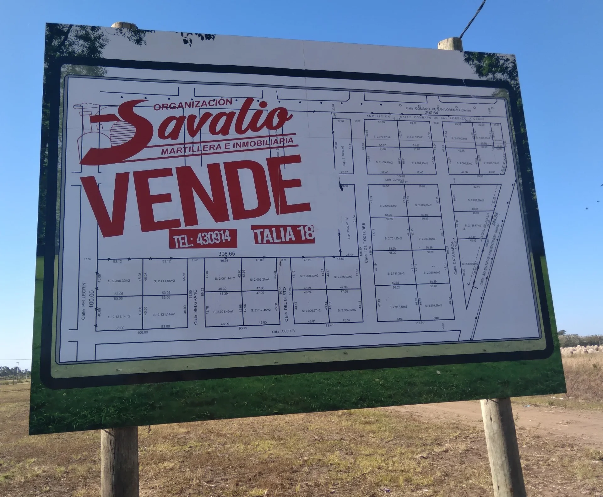 VENDIDOS Y ESCRITURADOS : Ni 40 ni 30 a solo U$S. 27.000.- "NUEVA CORDOBA"  FLAMANTE LOTEO EN BRAGADO - GRANDES LOTES DE 40 X 50 - CON LUZ ELECTRICA. TITULOS PERFECTOS PARA ESCRITURAR YA. SE ENTREGAN AMOJONADOS.