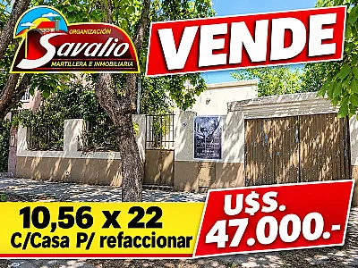 BRAGADO - VENTA - U$S. 47.000.- BALCARCE 268 - HERMOSA UBICACION - TERRENO 10,68 X 22,50 - TODOS LOS SERVICIOS. CONSULTAS SAAVEDRA 30 - BRAGADO.