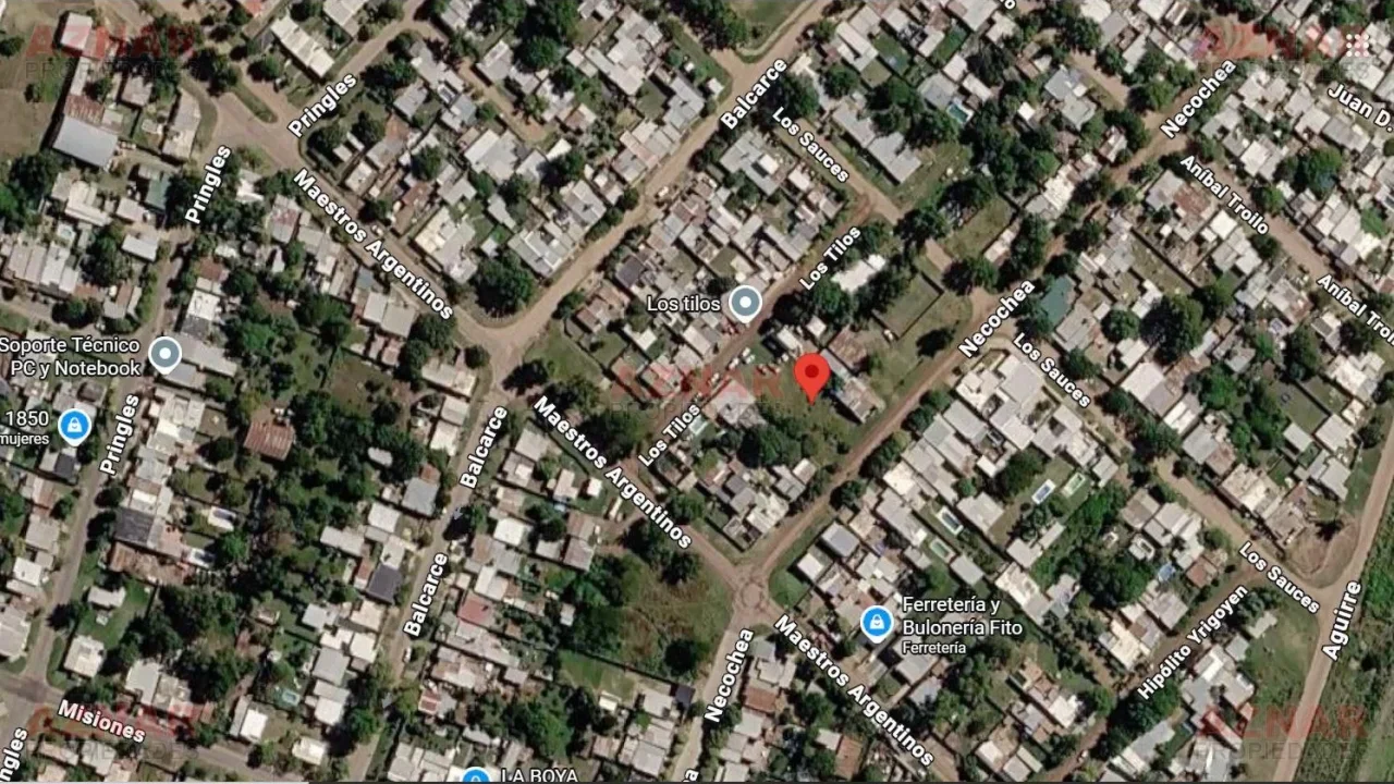 Terreno en venta en Necochea N° 1100 e/ Maestros Argentinos y Los Sauces