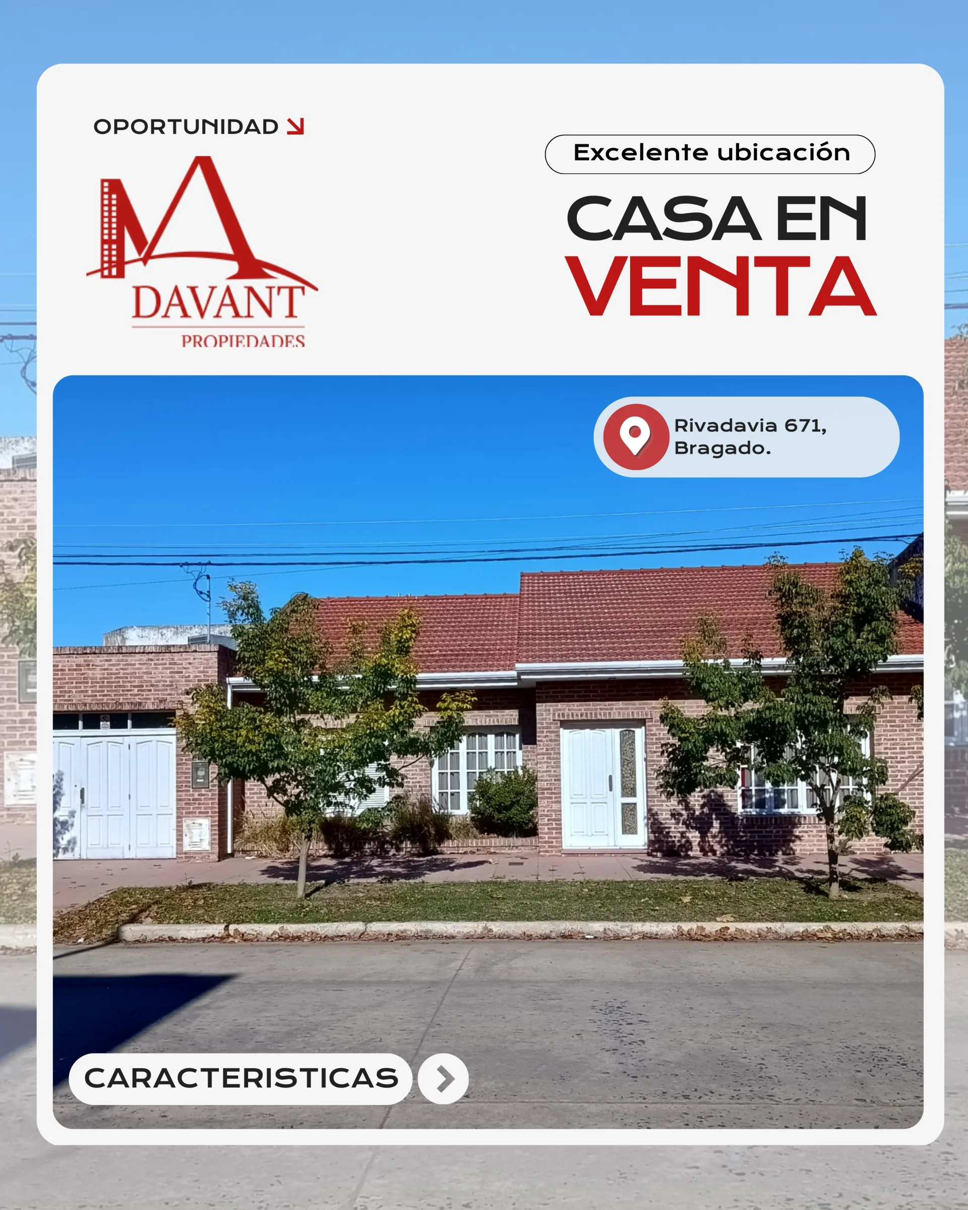 CASA EN VENTA RIVADAVIA 671