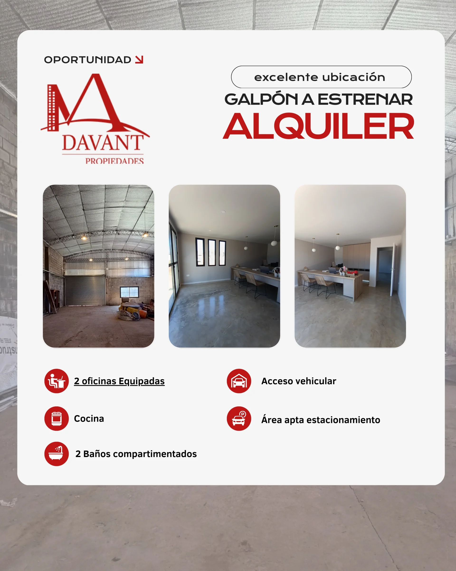 GALPON EN ALQUILER SARMIENTO