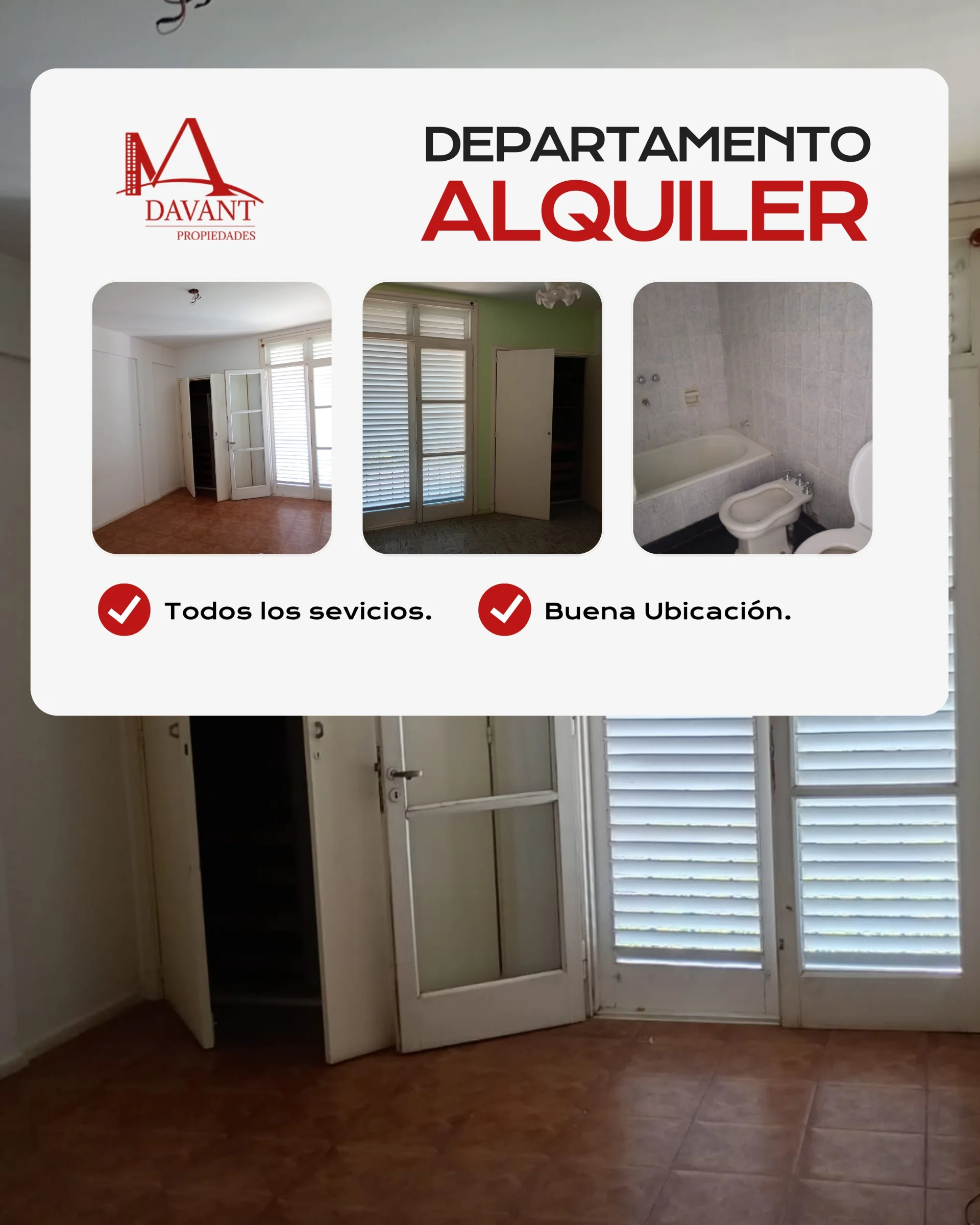DEPARTAMENTO EN ALQUILER BARRERA