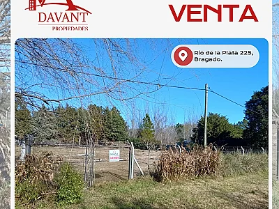 TERRENO EN VENTA. RIO DE LA PLATA 225
