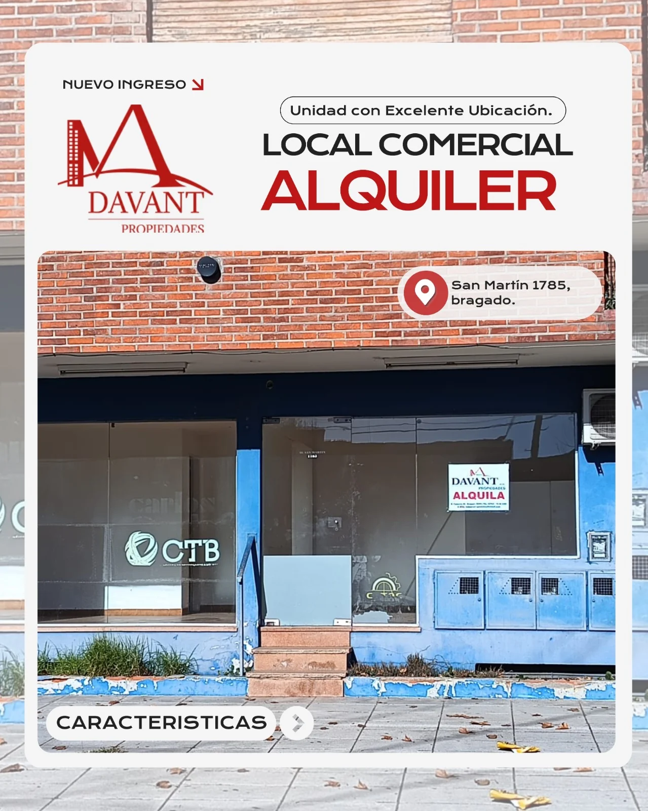 LOCAL EN ALQUILER SAN MARTIN 1785